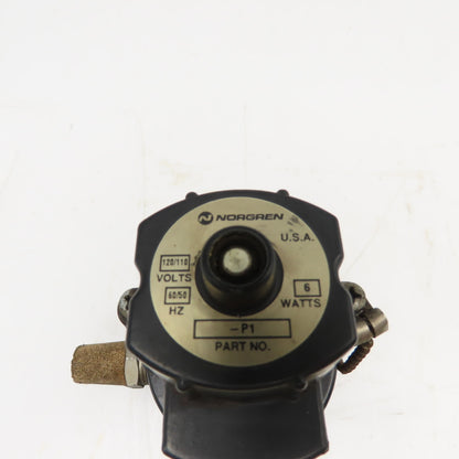 Norgren P1 3/2 Single Solenoid Poppet Valve 150 PSI 120V Coil
