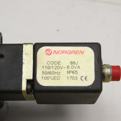 Norgren E1024H 3/2 Single Solenoid Poppet Valve 150 PSI 120V Coil