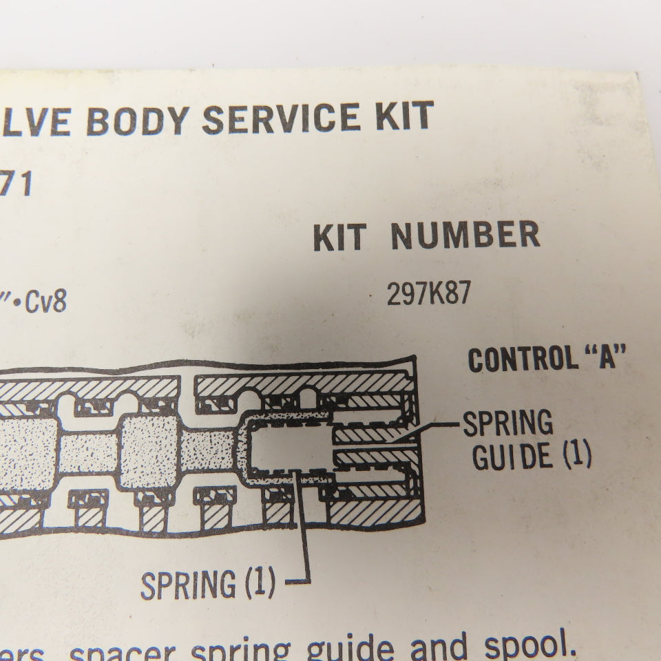 Ross 297H87 Series 71 Valve Body Service Kit