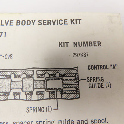 Ross 297H87 Series 71 Valve Body Service Kit