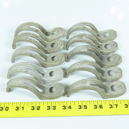 1-1/2" Malleable Iron One Hole Conduit Strap Lot of 10