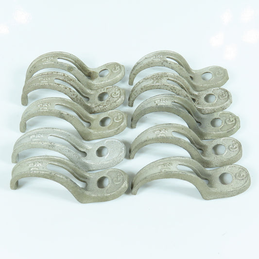 1-1/2" Malleable Iron One Hole Conduit Strap Lot of 10