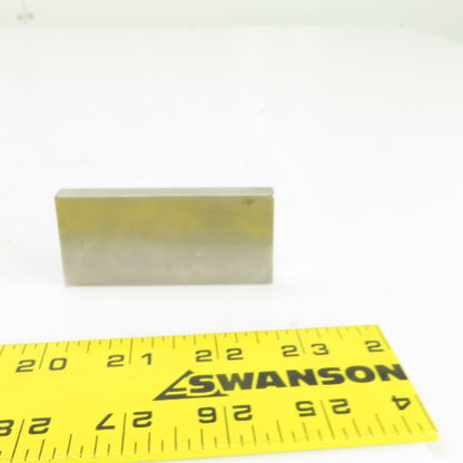 A.A. Jannson Checkmate 3" Steel Rectangular Gage Block 1-3/8" W x 0.351" Thick
