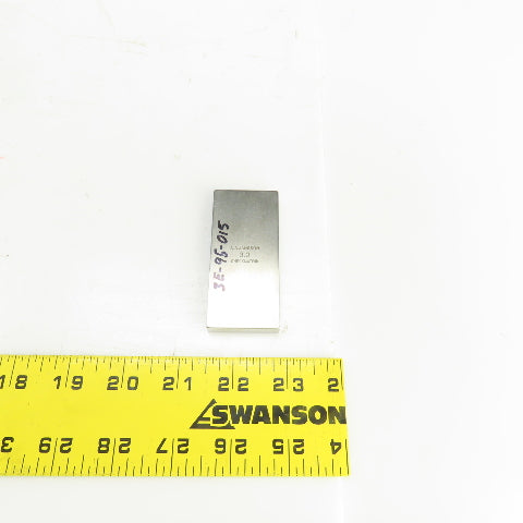 A.A. Jannson Checkmate 3" Steel Rectangular Gage Block 1-3/8" W x 0.351" Thick