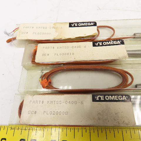 Omega KMTSS-040G-6 Thermocouple Probe Transition Junction 6" Lot Of 4