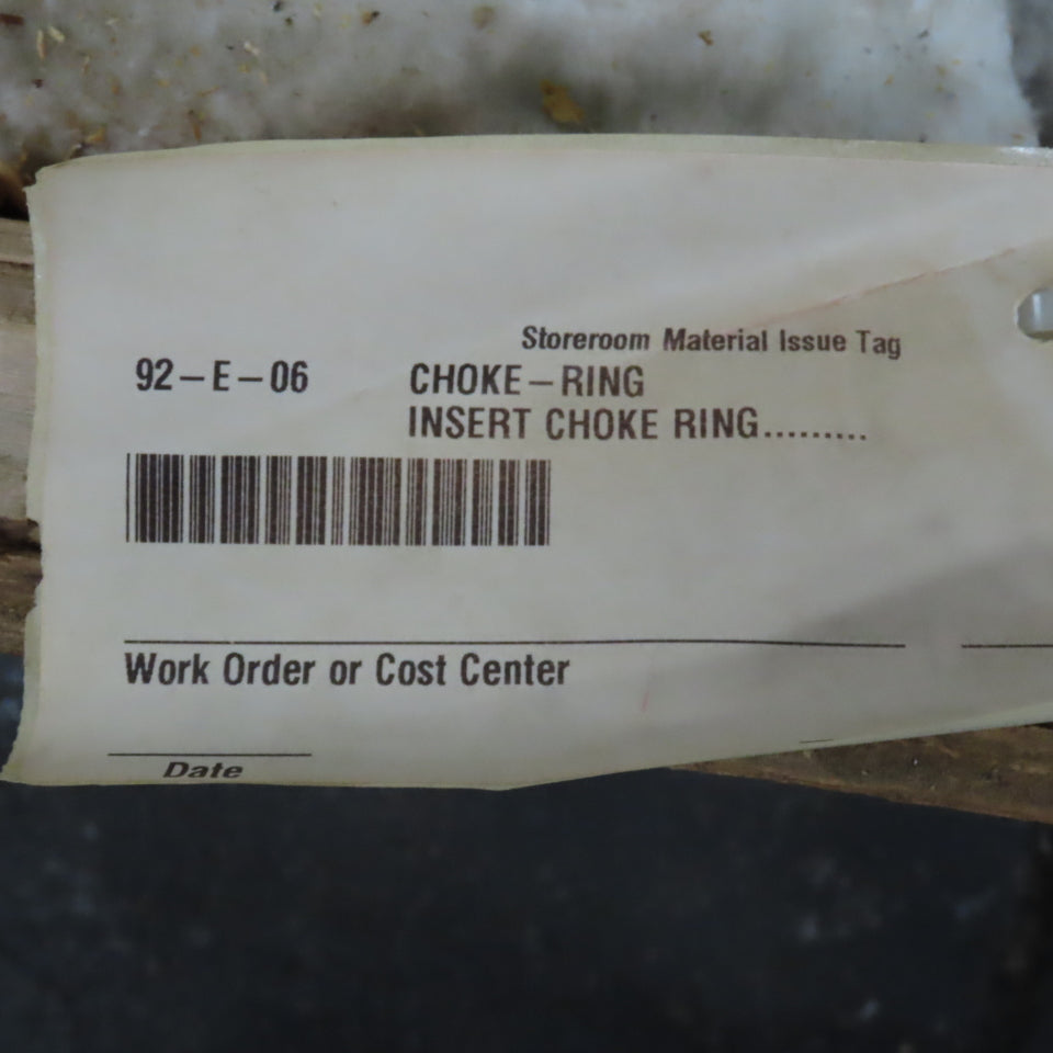 92-E-06 Insert Choke Ring 20" ID  x 27" OD x 5-3/4" H  x 3-1/2 Wall Thickness
