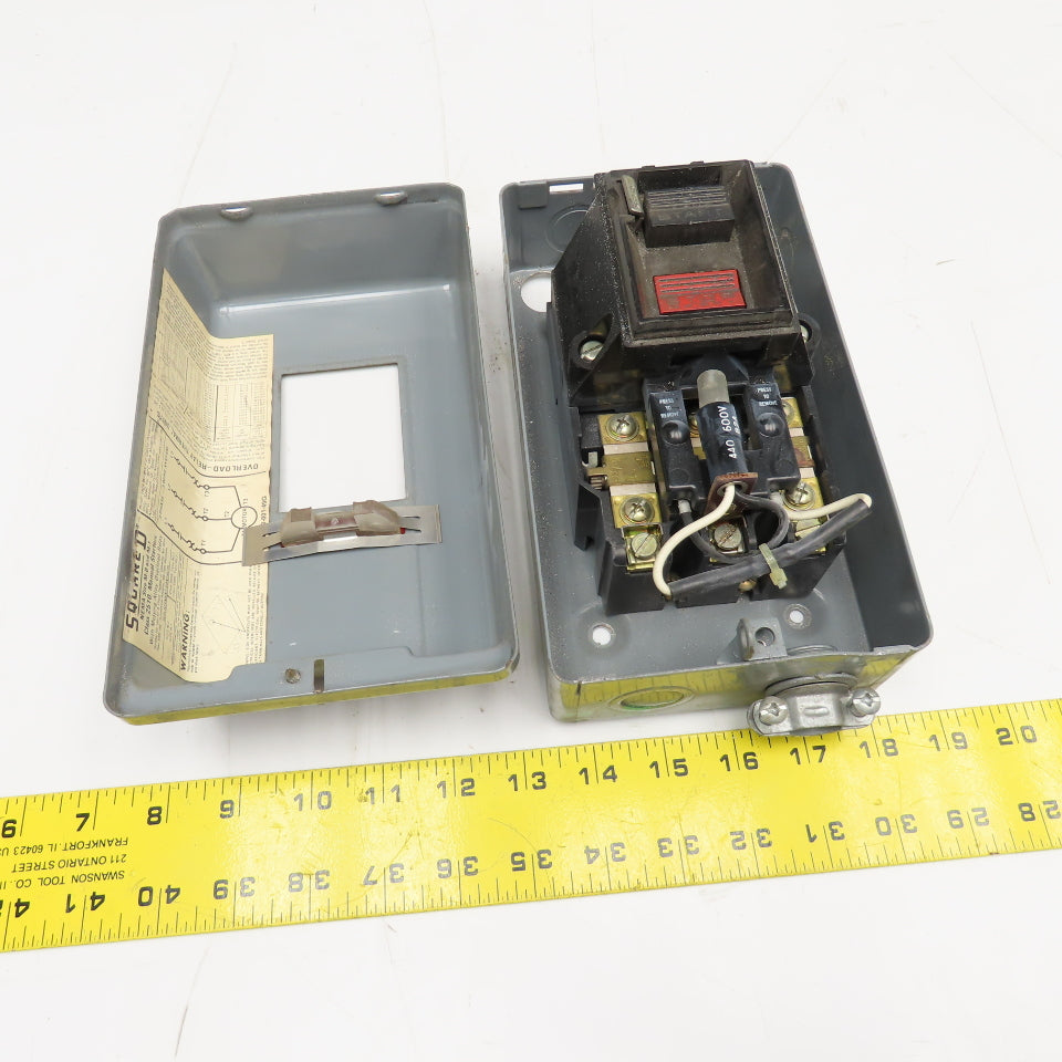 Allen Bradley 2510MBG2 600V 3Ph 5Hp Manual Motor Starter LOTO W/ Indicator