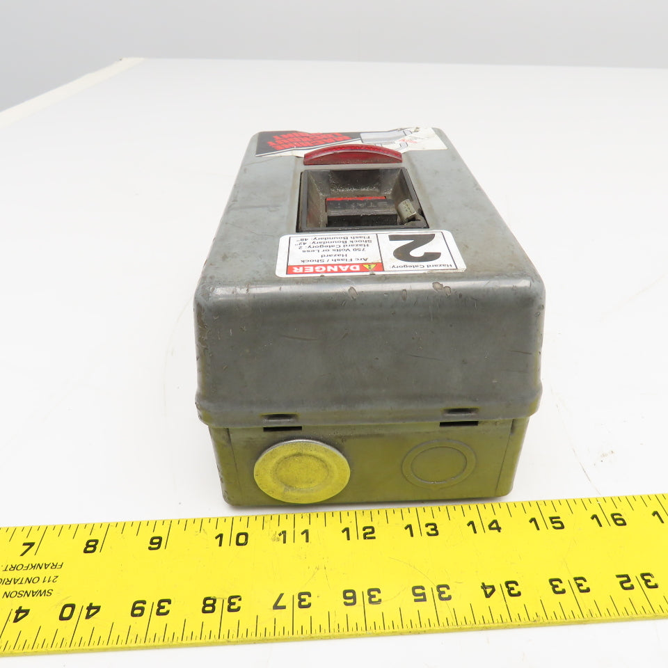 Allen Bradley 2510MBG2 600V 3Ph 5Hp Manual Motor Starter LOTO W/ Indicator