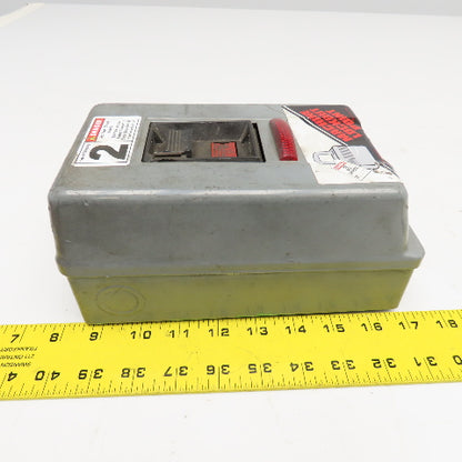 Allen Bradley 2510MBG2 600V 3Ph 5Hp Manual Motor Starter LOTO W/ Indicator