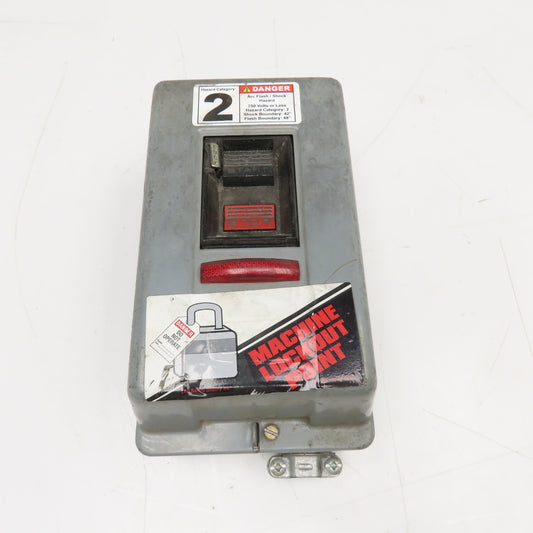 Allen Bradley 2510MBG2 600V 3Ph 5Hp Manual Motor Starter LOTO W/ Indicator
