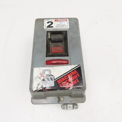 Allen Bradley 2510MBG2 600V 3Ph 5Hp Manual Motor Starter LOTO W/ Indicator