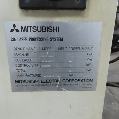 Mitsubishi 4030F3 ML3015HD ML4030F3 CO2 Laser Processing System 46kVA