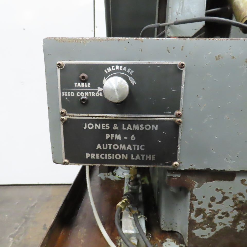 Jones & Lamson PFM-6 Automatic Precision Lathe 480V 3PH Needs Repair