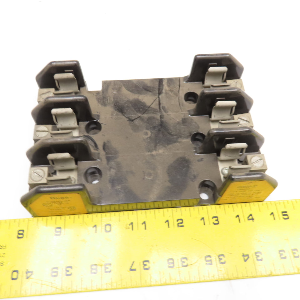 Buss H60030-3C 30A 600V 3 Pole Type H Fuse Holder lot of 3