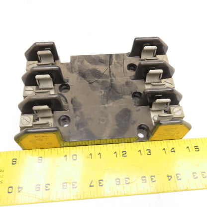 Buss H60030-3C 30A 600V 3 Pole Type H Fuse Holder lot of 3