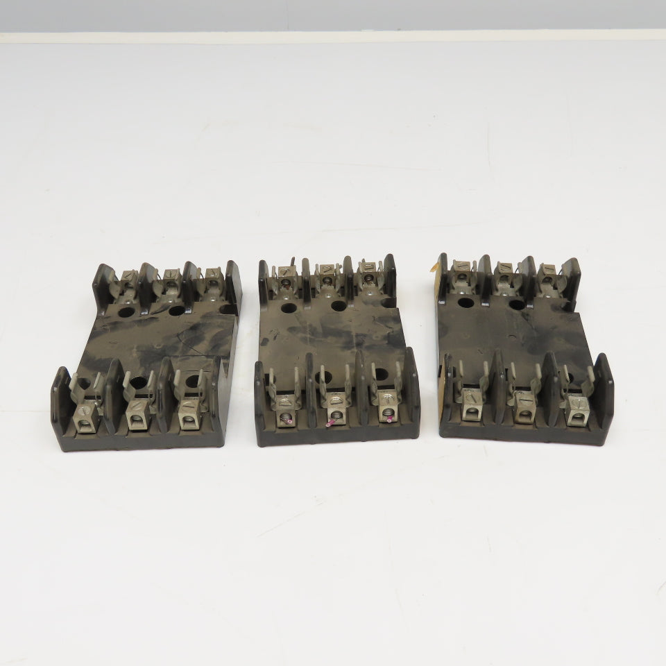 Buss H60030-3C 30A 600V 3 Pole Type H Fuse Holder lot of 3