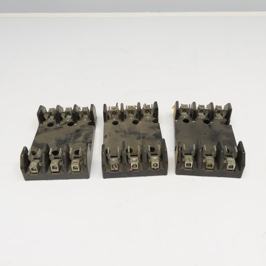 Buss H60030-3C 30A 600V 3 Pole Type H Fuse Holder lot of 3