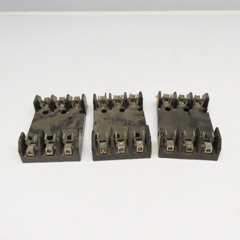 Buss H60030-3C 30A 600V 3 Pole Type H Fuse Holder lot of 3