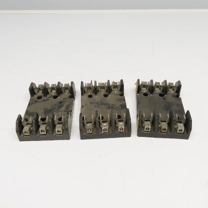 Buss H60030-3C 30A 600V 3 Pole Type H Fuse Holder lot of 3