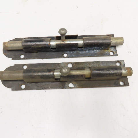 Stanley 8" Vintage Barrel Bolt 9/16" Slide Bolt Lot Of 2