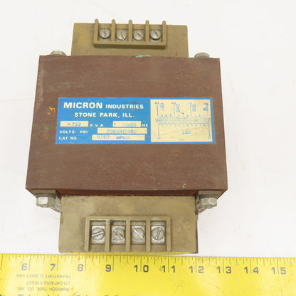 Micron Industries B750 MPU15 208-240/480HV 120LV .750kVa 50/60Hz Transformer