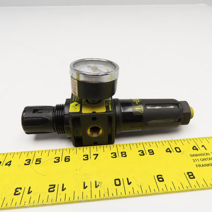 ASCO 34225212 Joucomatic 1/4" NPT Compressed Air Filter Regulator 7-120PSI