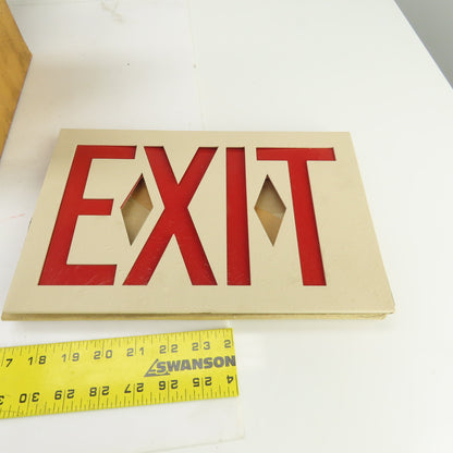 Big Beam U1-RMA-6 Remote Exit Sign Light W/Mount & Arrow 120VAC Or 6/12VDC