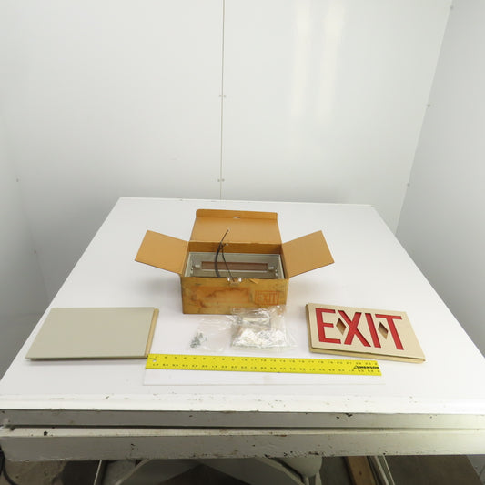 Big Beam U1-RMA-6 Remote Exit Sign Light W/Mount & Arrow 120VAC Or 6/12VDC