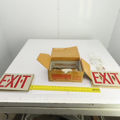 Big Beam U2-RMA-6 Remote Exit Sign Light W/Mount & Arrow 120VAC Or 6/12VDC