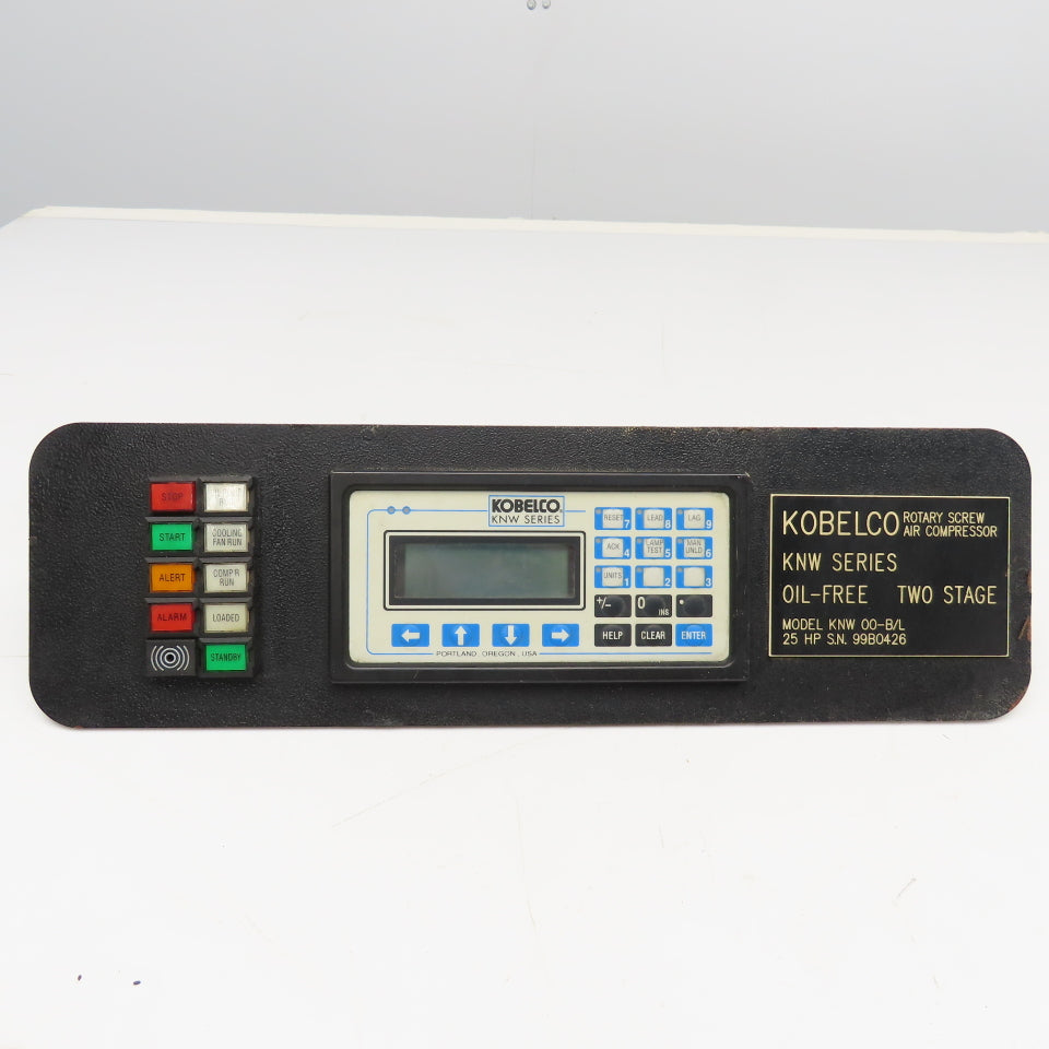 Kobelco KNW 00-B/L UniOp MD02R-04 25Hp Air Compressor Operator HMI Panel
