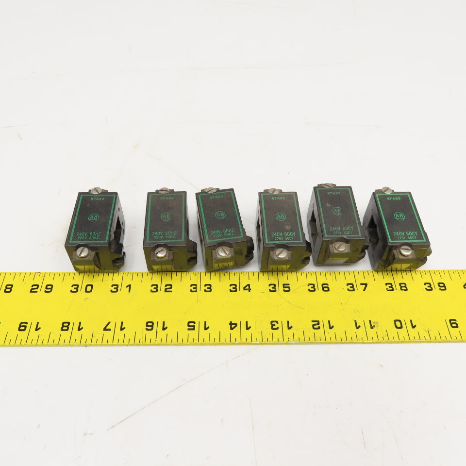 Allen Bradley 87A86 240V 50/60Hz Contactor Coil Lot Of 6