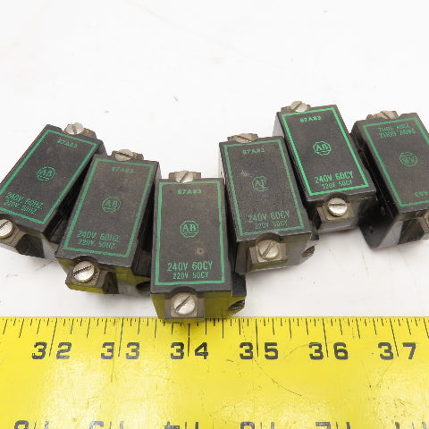 Allen Bradley 87A86 240V 50/60Hz Contactor Coil Lot Of 6