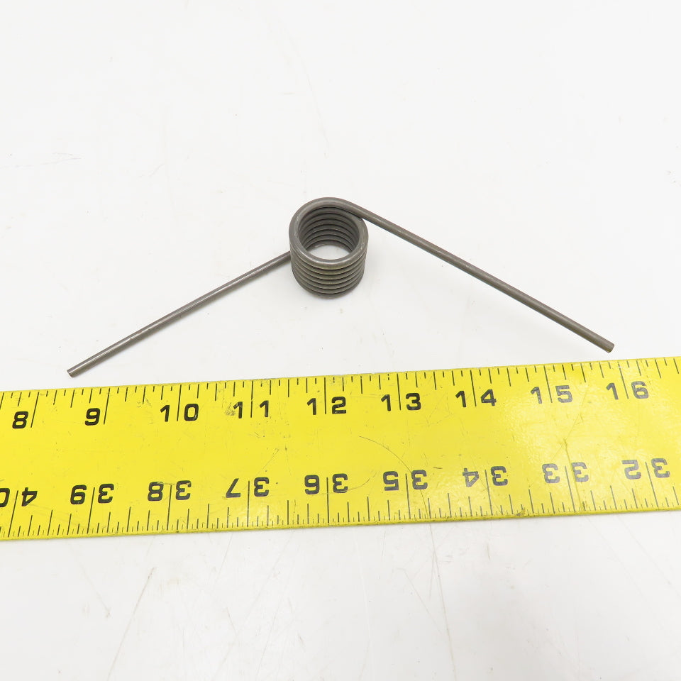 Torsion Spring 50° Deflection 1/8" Wire 7 Coil 4" Leg Length Lot Of 2