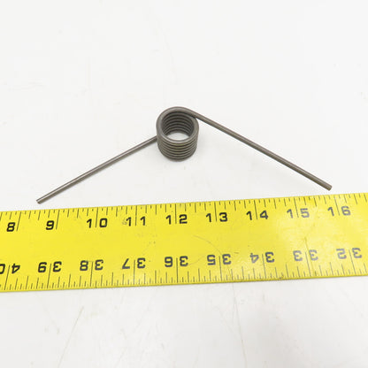 Torsion Spring 50° Deflection 1/8" Wire 7 Coil 4" Leg Length Lot Of 2