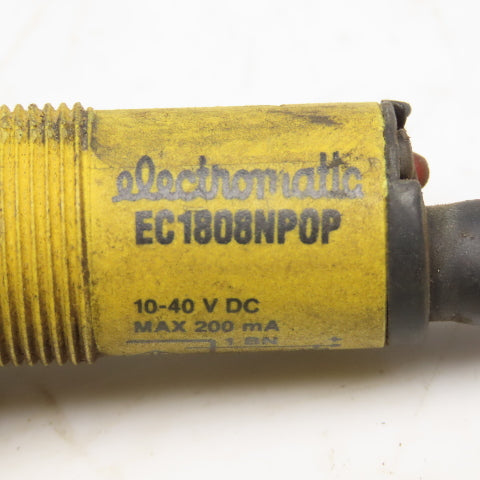 Electromatic EC1808NP0P Photoelectric Sensor 10-40VDC