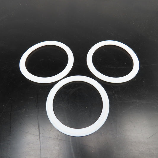 3" Tri-Clamp Style Sanitary Flange Gasket Teflon/PTFE Lot Of 3