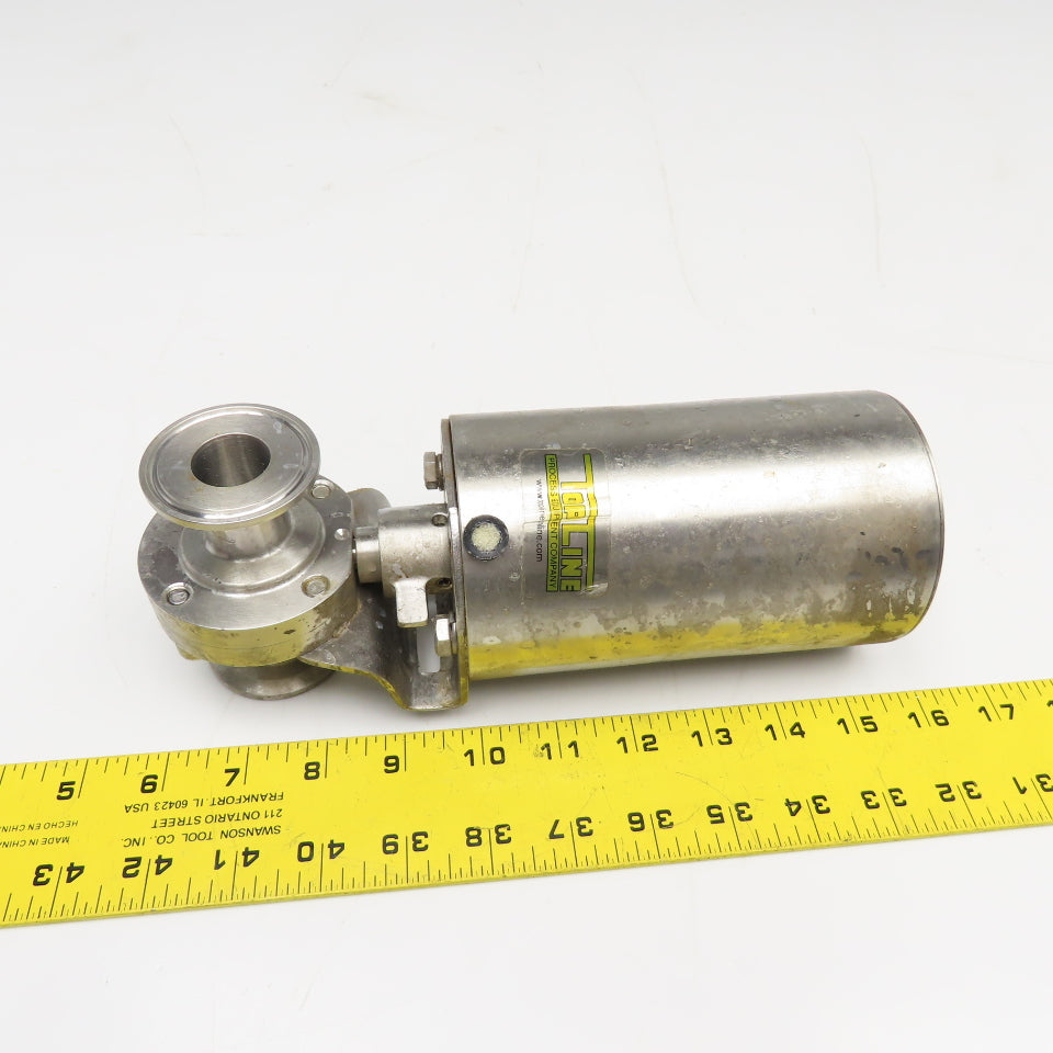 Topline Tri Clamp Style Sanitary Stainless Steel Butterfly Valve 1" Parts