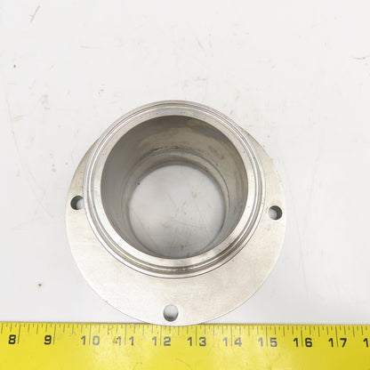 3" Sanitary C-Face Stainless Steel Adaptor Flange For Use With Raised Face