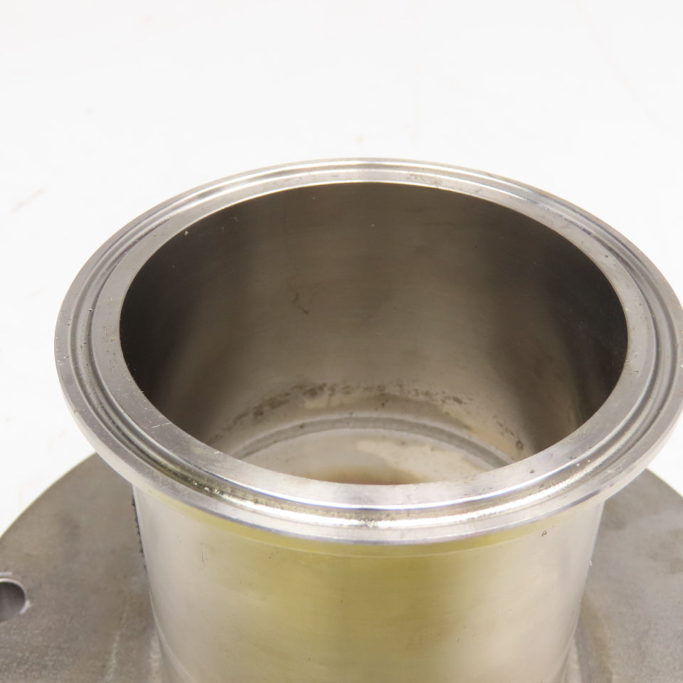 3" Sanitary C-Face Stainless Steel Adaptor Flange For Use With Raised Face