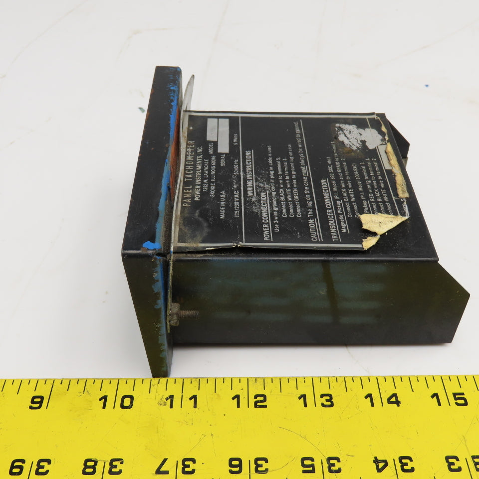 Power Instruments Model 1709 115/230V Panel Tachometer