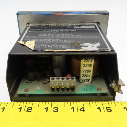 Power Instruments Model 1709 115/230V Panel Tachometer