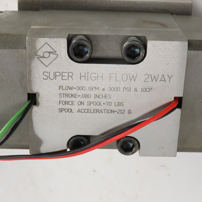 Sturman High Flow 300 GPM Hydraulic Directional Valve 2-Way 3000PSI W/Controller