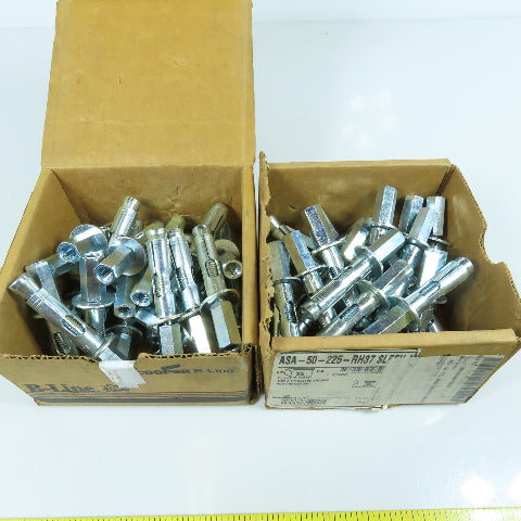 Cooper ASA-50-225RH37 B-Line 1/2"x 2-1/4" Sleeve Anchor 3/8" Rod Hanger Lot/48