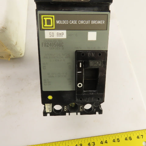 Square D FA24050BC 50A Molded Case Circuit Breaker 480V 2-Pole For I-Line Panel