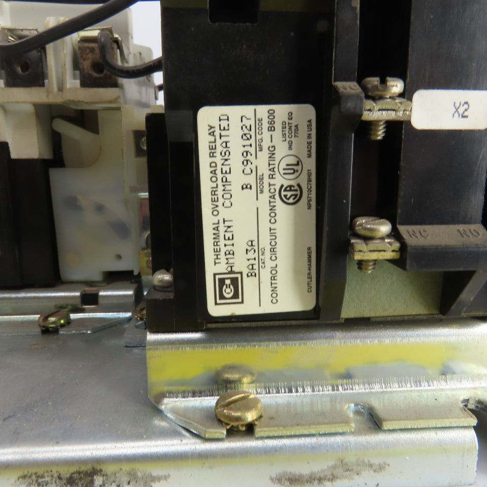 Cutler-Hammer A210M0CAC Size 0 Reversing Contactor 600V 3-5HP W/Overload Relay