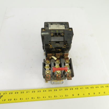 Square D Class 8536 SE0-1 Size 3 Motor Starter 600V AC 25-50HP 480V Coil
