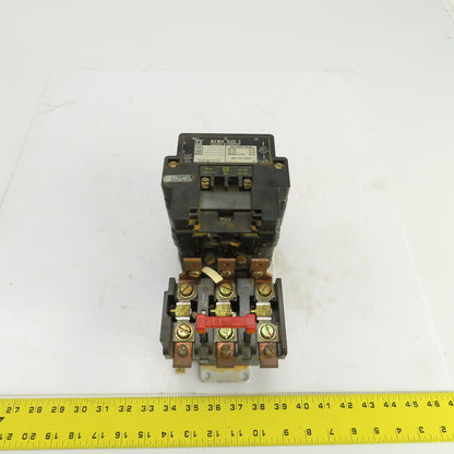 Square D Class 8536 SE0-1 Size 3 Motor Starter 600V AC 25-50HP 480V Coil