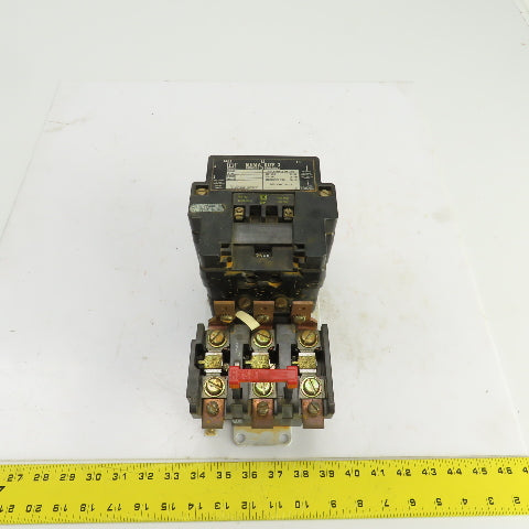 Square D Class 8536 SE0-1 Size 3 Motor Starter 600V AC 25-50HP 480V Coil