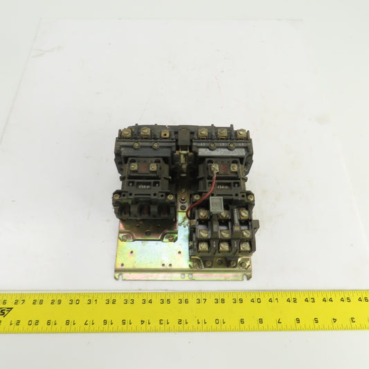 Allen Bradley 505-AOD Ser C Size 0 18A Reversing Starter 600V 1 To 5HP 120V Coil