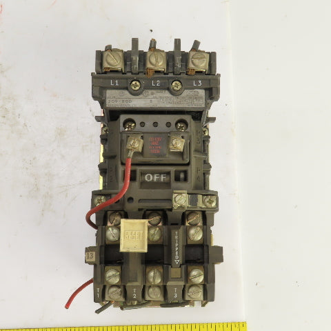Allen Bradley 509-BOD Ser B Size 1 Motor Starter 600V 10HP 120V Coil W/Overload